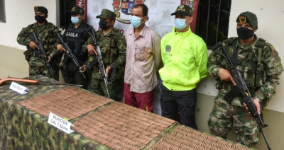 El capturado fue dejado a disposición de las autoridades competentes.