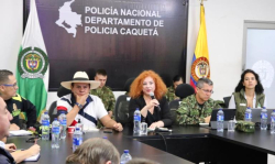 La reunión se llevó a cabo en el Comando de Policía en Caquetá.