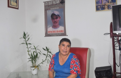 Nohemí Agudelo, madre de Cristian Camilo Josa Agudelo, quien desapareció el 28 de agosto del 2006.